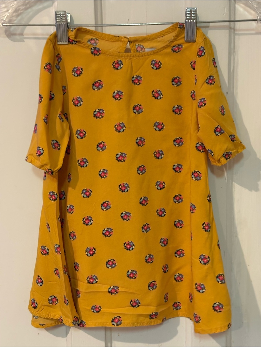 Old Navy Yellow Floral Shift Dress for Girls